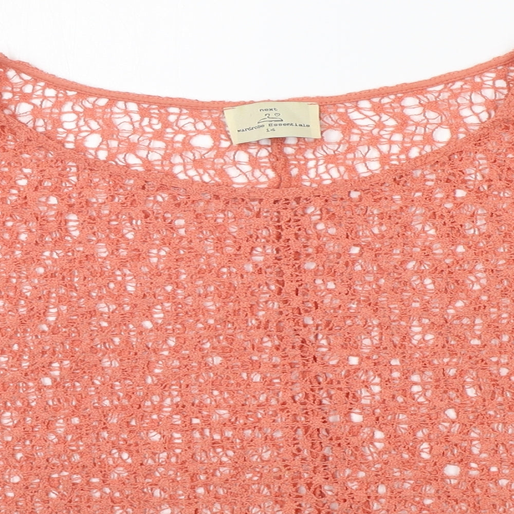 Next  Womens Orange   Pullover Jumper Size 14