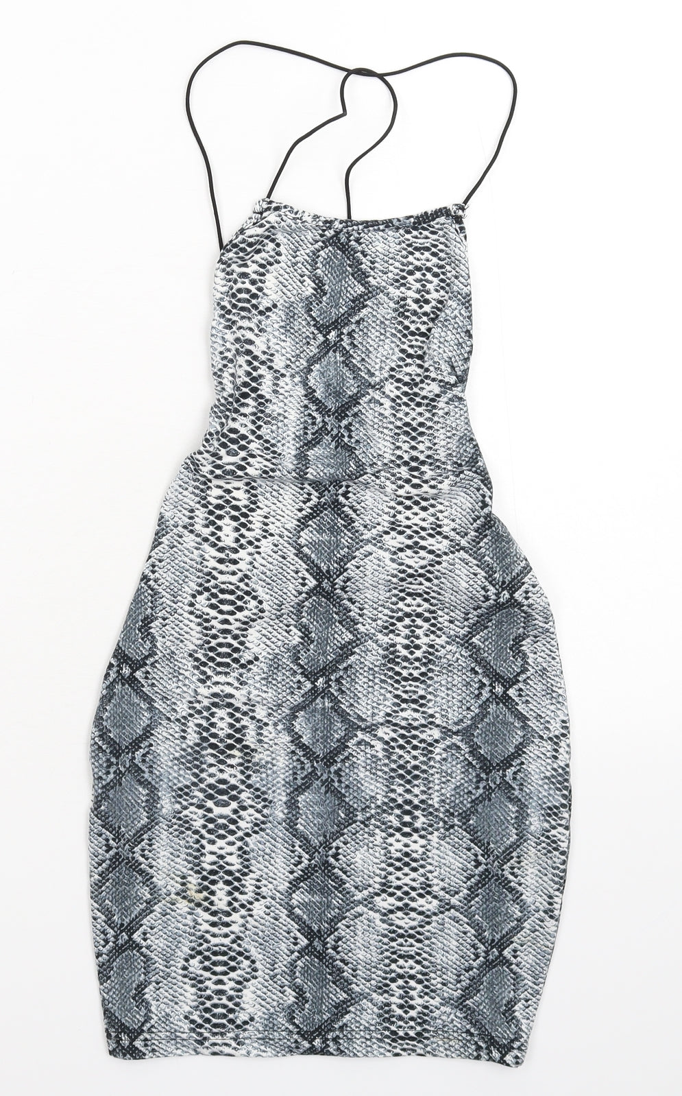 Preworn Womens Grey Animal Print  Mini  Size S