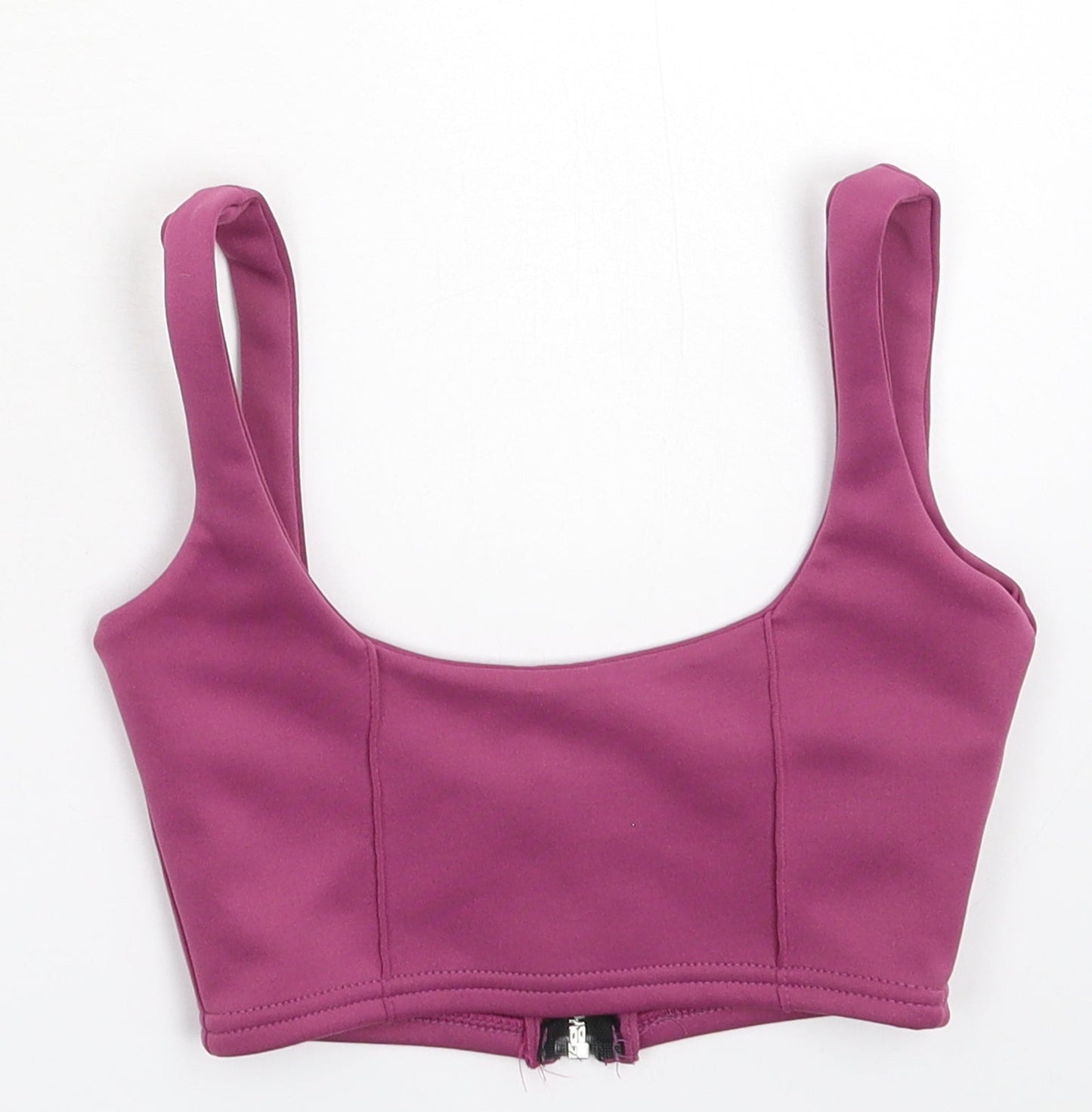PRETTYLITTLETHING Womens Pink   Cropped Tank Size 4