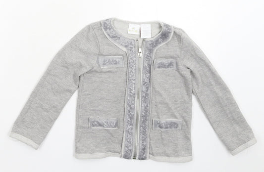 Dylan & Abby Girls Grey   Jacket  Size 2-3 Years
