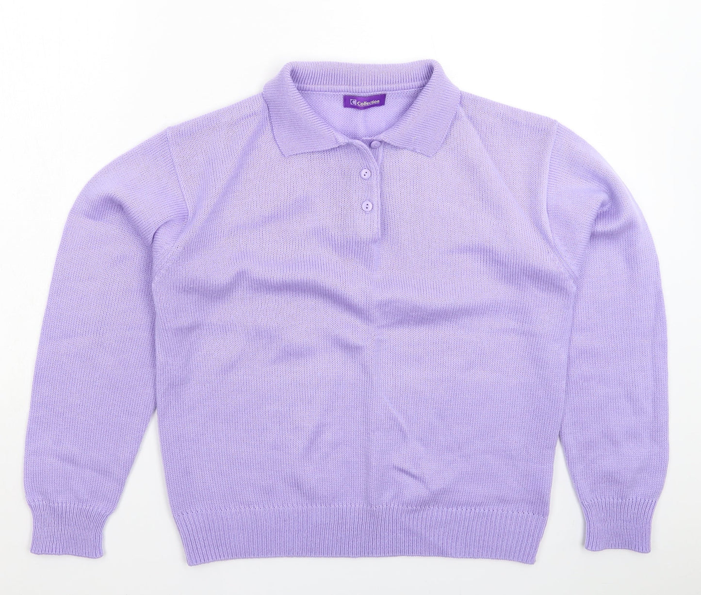 Collection Womens Purple  Knit Pullover Jumper Size 16