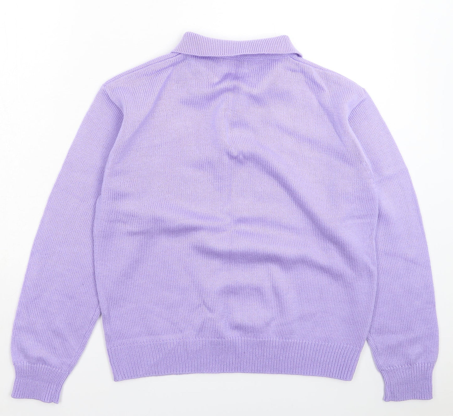 Collection Womens Purple  Knit Pullover Jumper Size 16