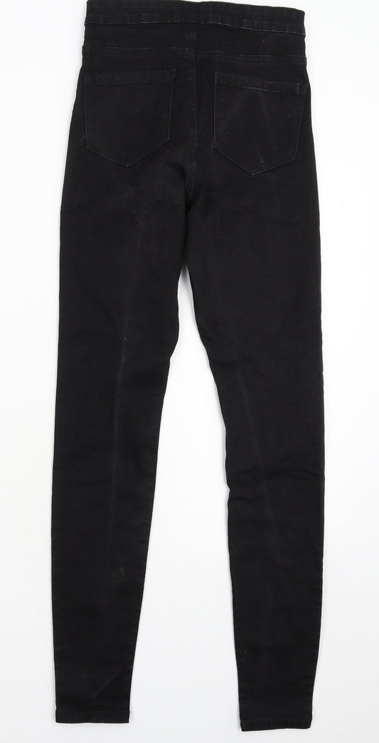 Denim & Co. Womens Black  Denim Jegging Jeans Size 8 L30 in