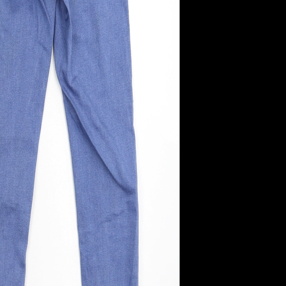 Denim & Co. Womens Blue  Denim Jegging Jeans Size 6 L28 in