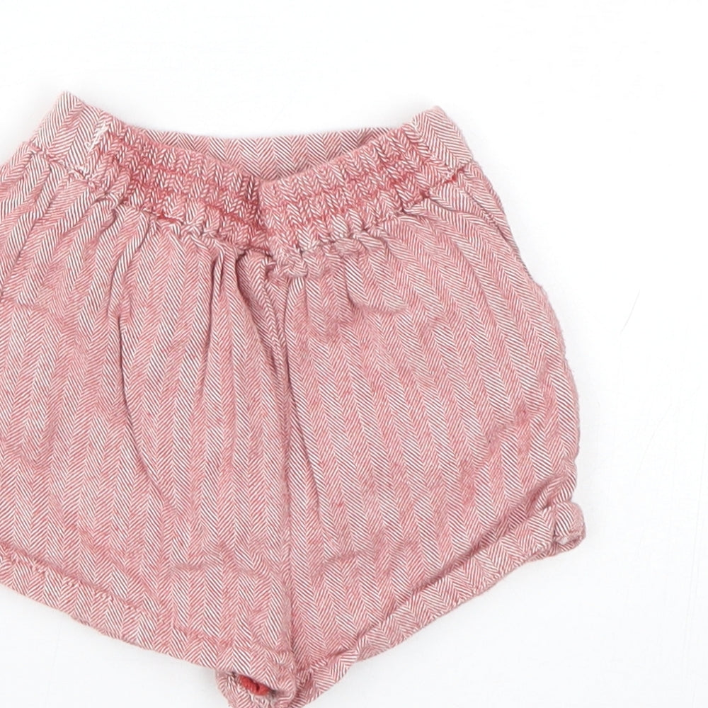 NEXT Baby Red Herringbone  Cropped Trousers Size 3-6 Months  - Shorts