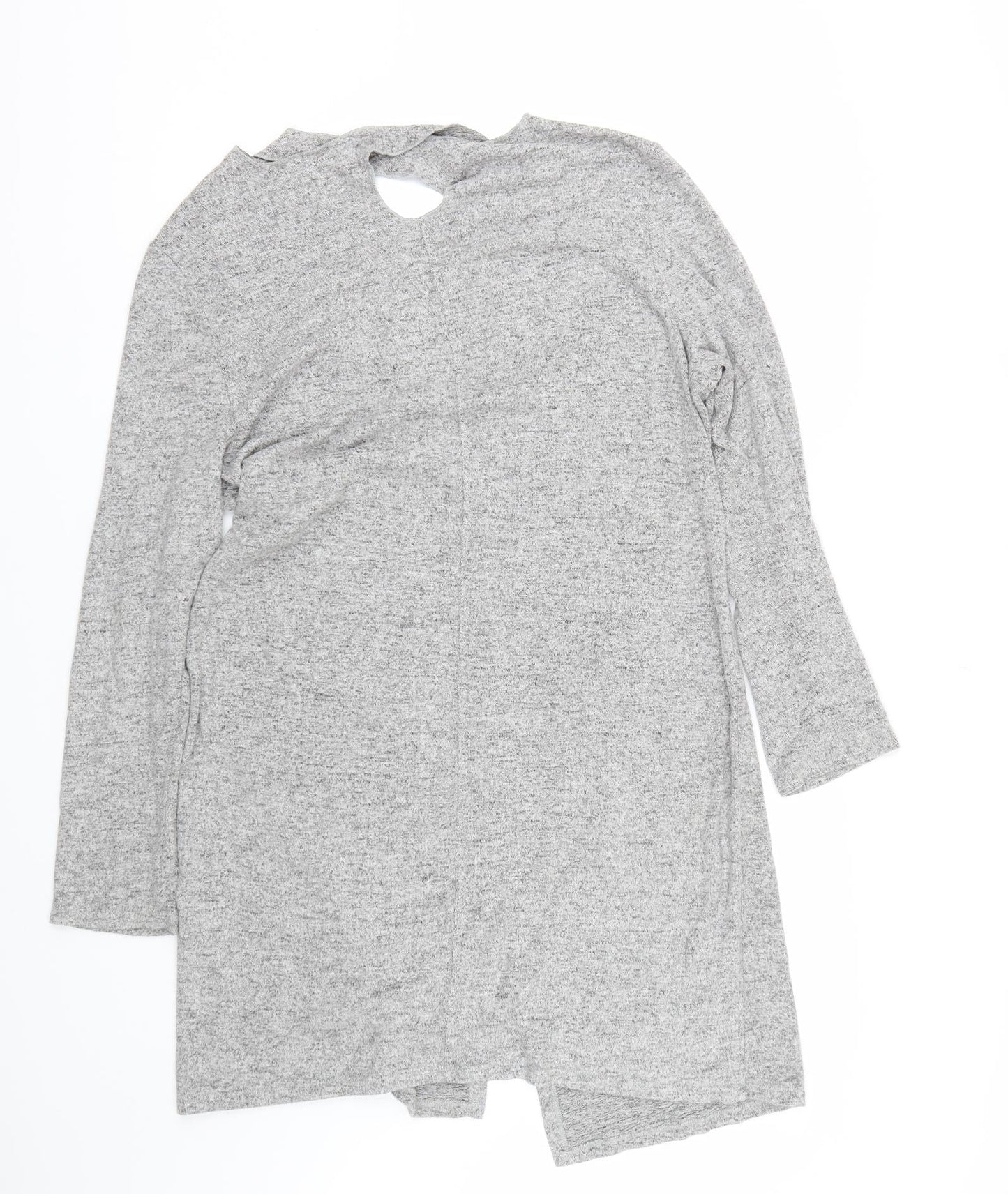COIN 1804 Womens Grey   Cardigan Jumper Size L