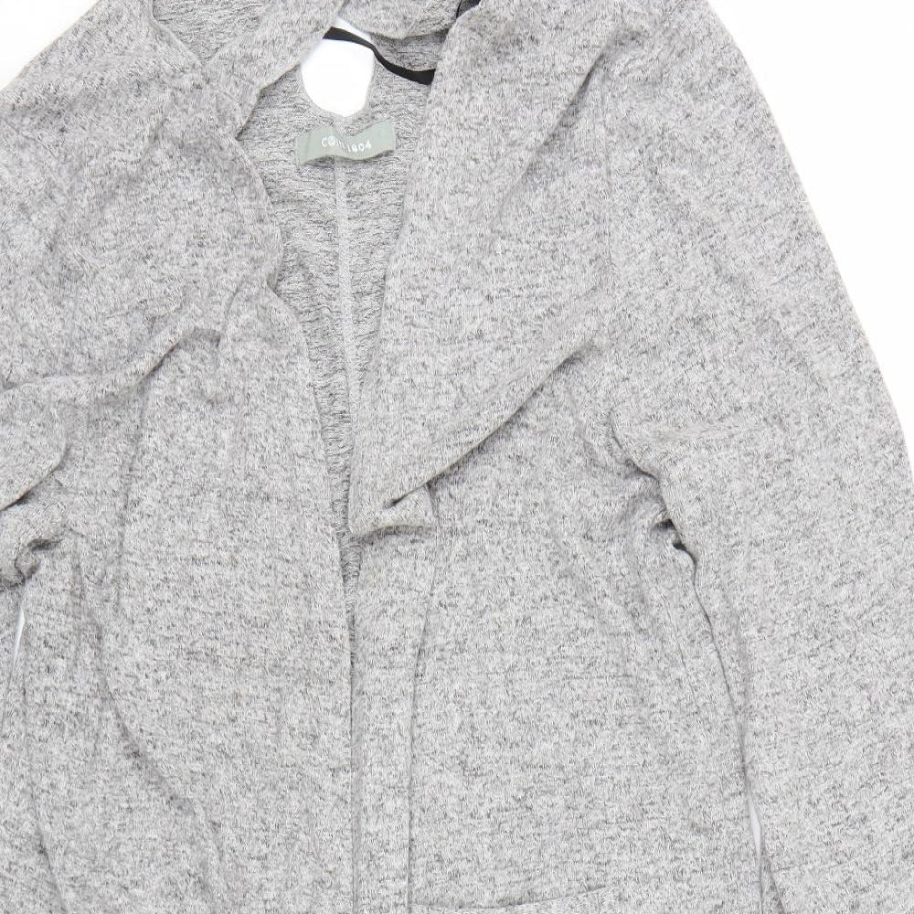 COIN 1804 Womens Grey   Cardigan Jumper Size L