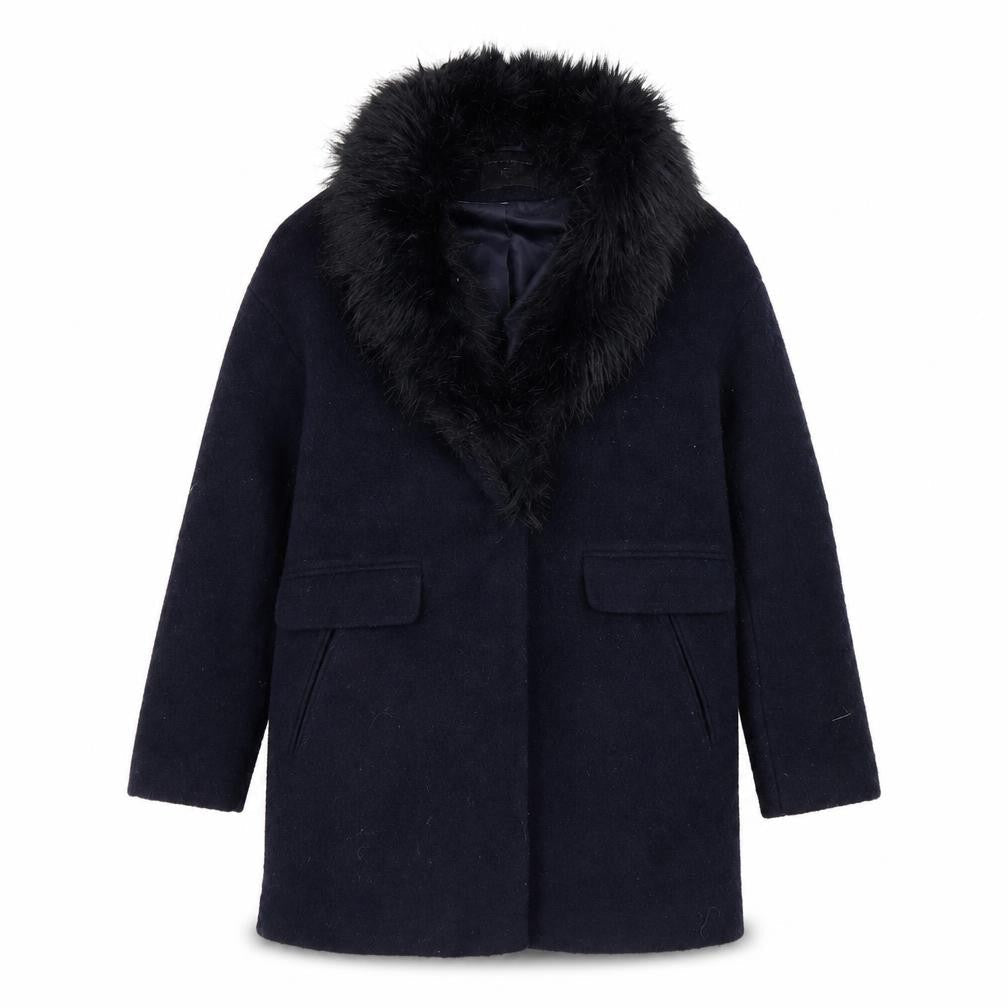 Dorothy Perkins Womens Blue   Overcoat Coat Size 14