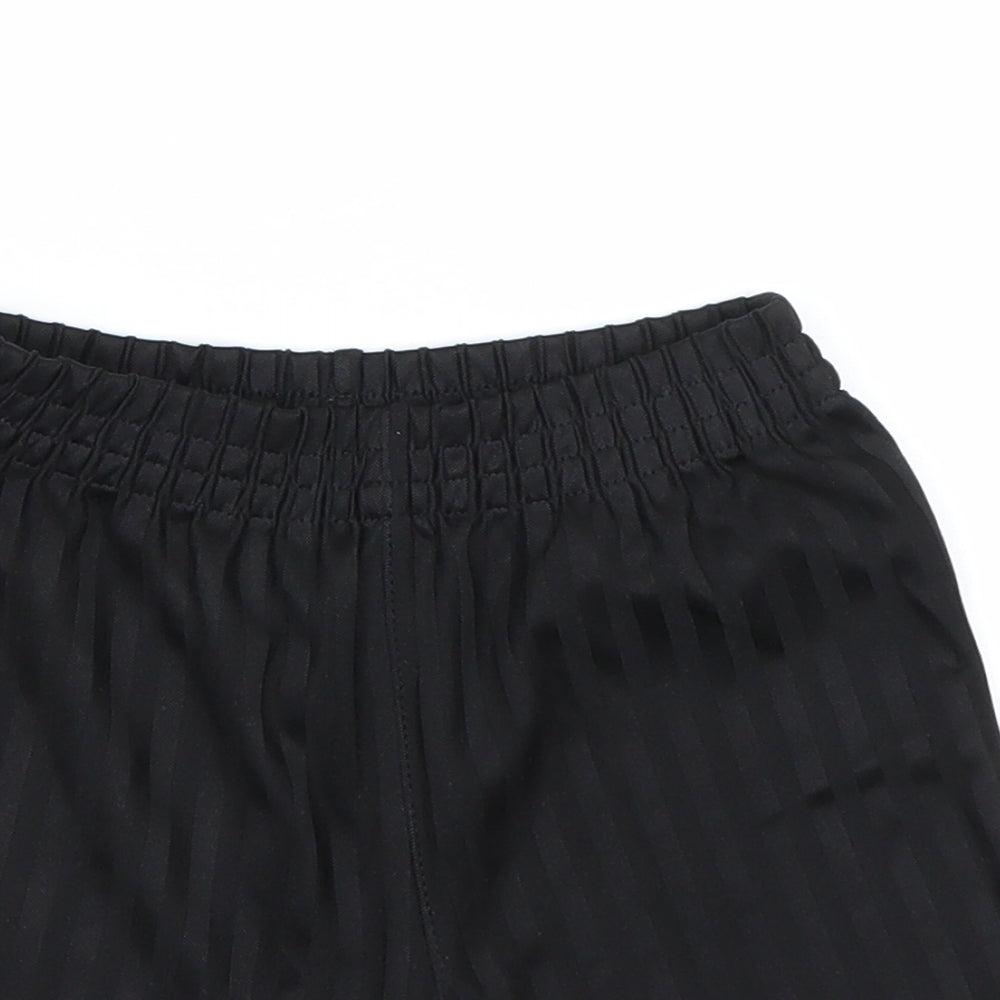 George Boys Black Striped  Sweat Shorts Size 3-4 Years - PE kit