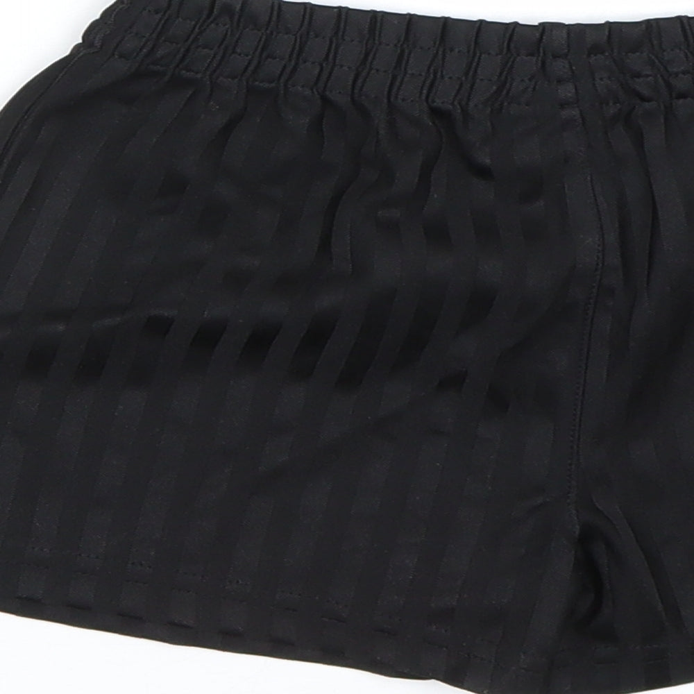 George Boys Black Striped  Sweat Shorts Size 3-4 Years - PE kit