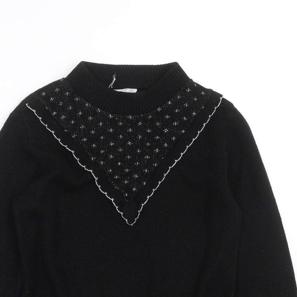 Preworn Womens Black  Knit Pullover Jumper Size 6