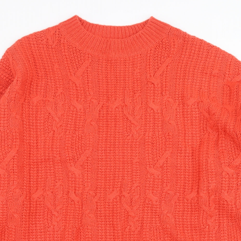 Terranova Womens Red  Knit Pullover Jumper Size M