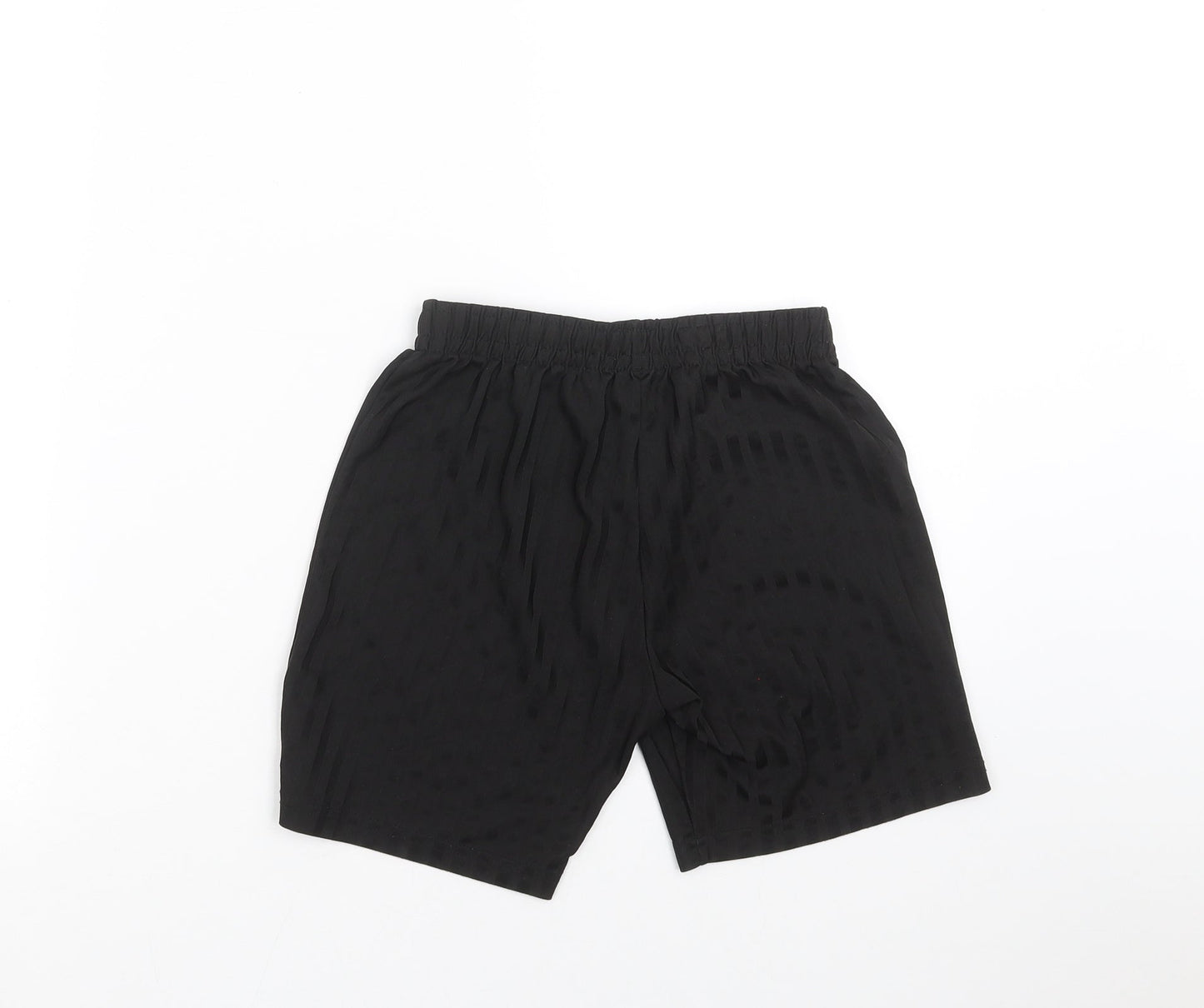 F&F Boys Black Striped  Sweat Shorts Size 7-8 Years - football shorts