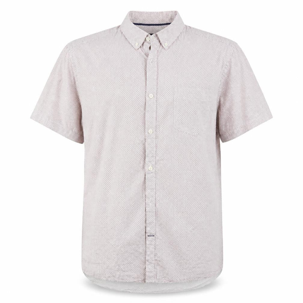 Burton Mens Red Geometric   Button-Up Size L