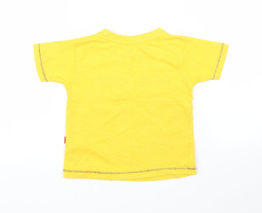 Primark Boys Yellow   Basic T-Shirt Size 12 Months