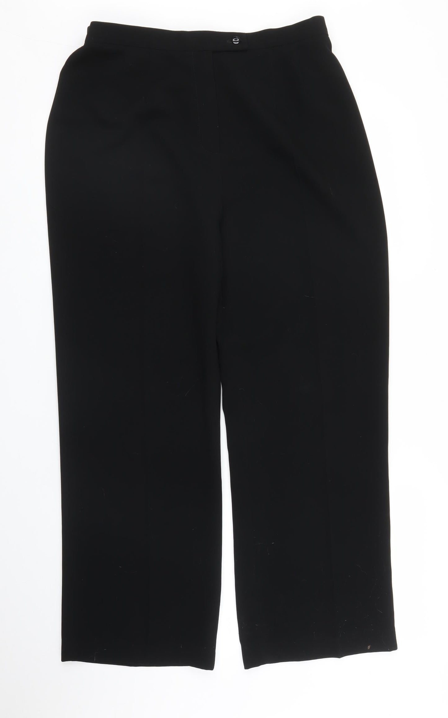 Gold Womens Black   Trousers  Size 14 L26 in