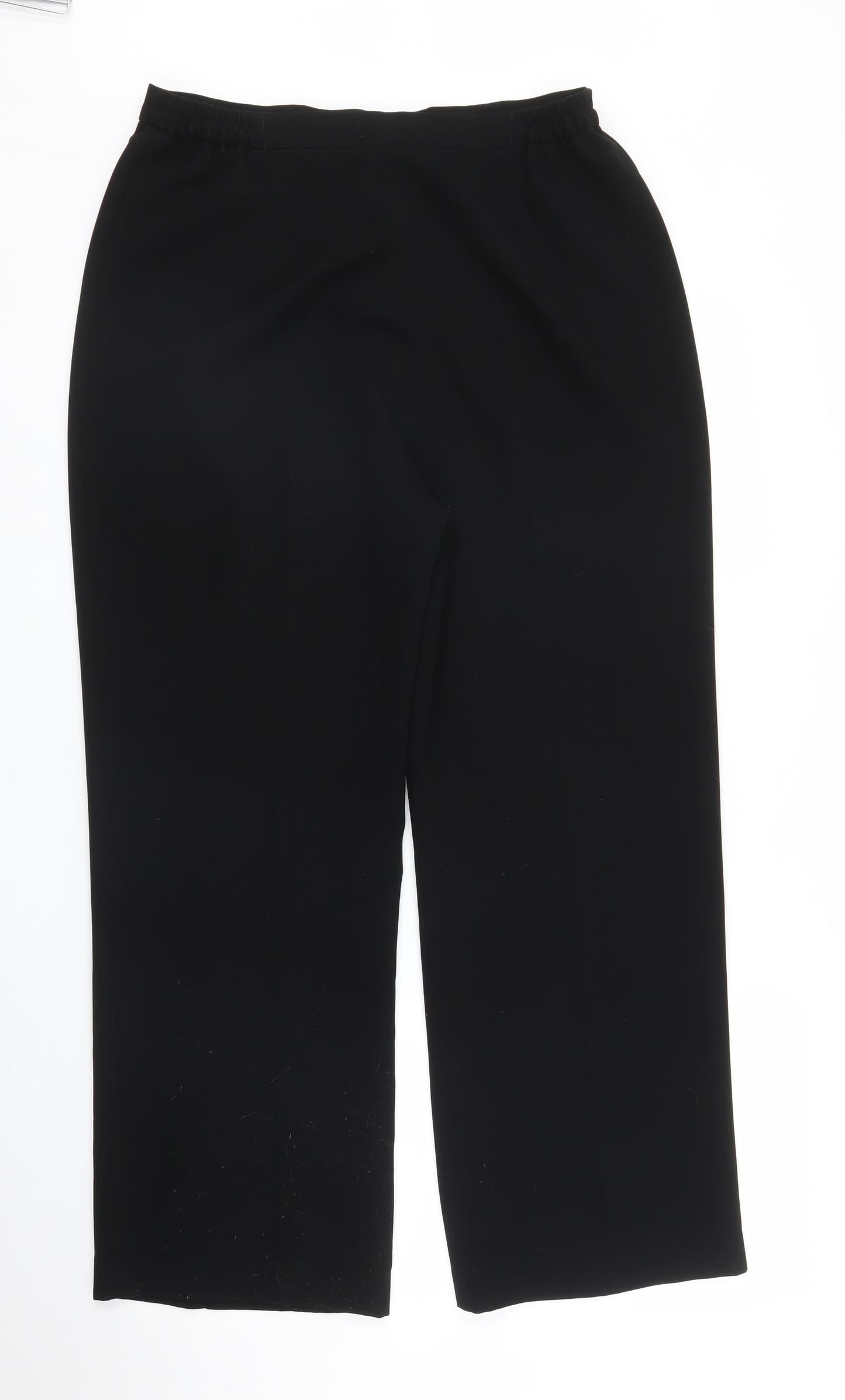 Gold Womens Black   Trousers  Size 14 L26 in