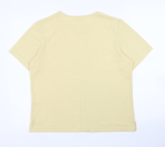 Bonmarché Womens Yellow   Basic T-Shirt Size S
