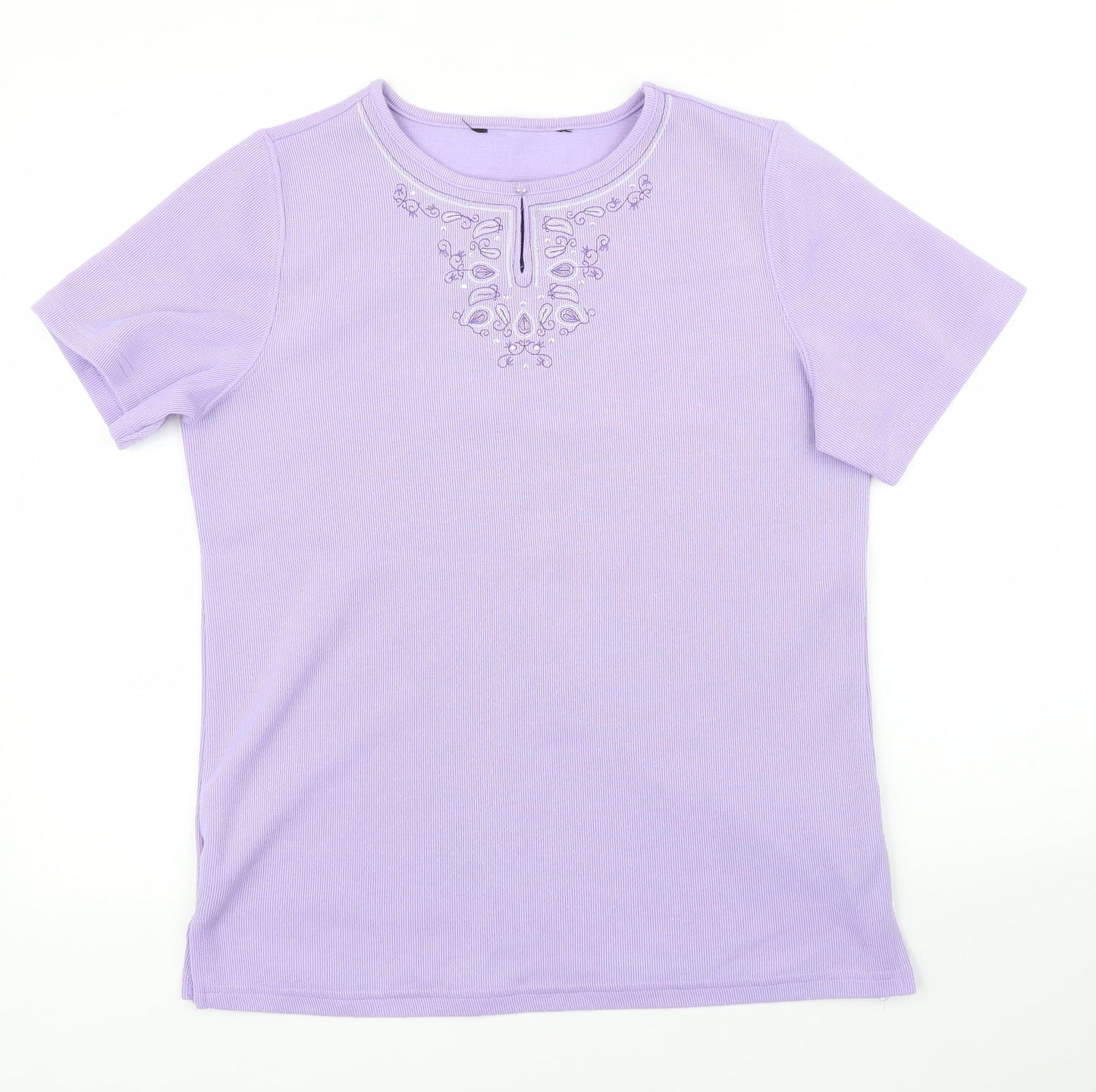 Preworn Womens Purple   Basic T-Shirt Size XS