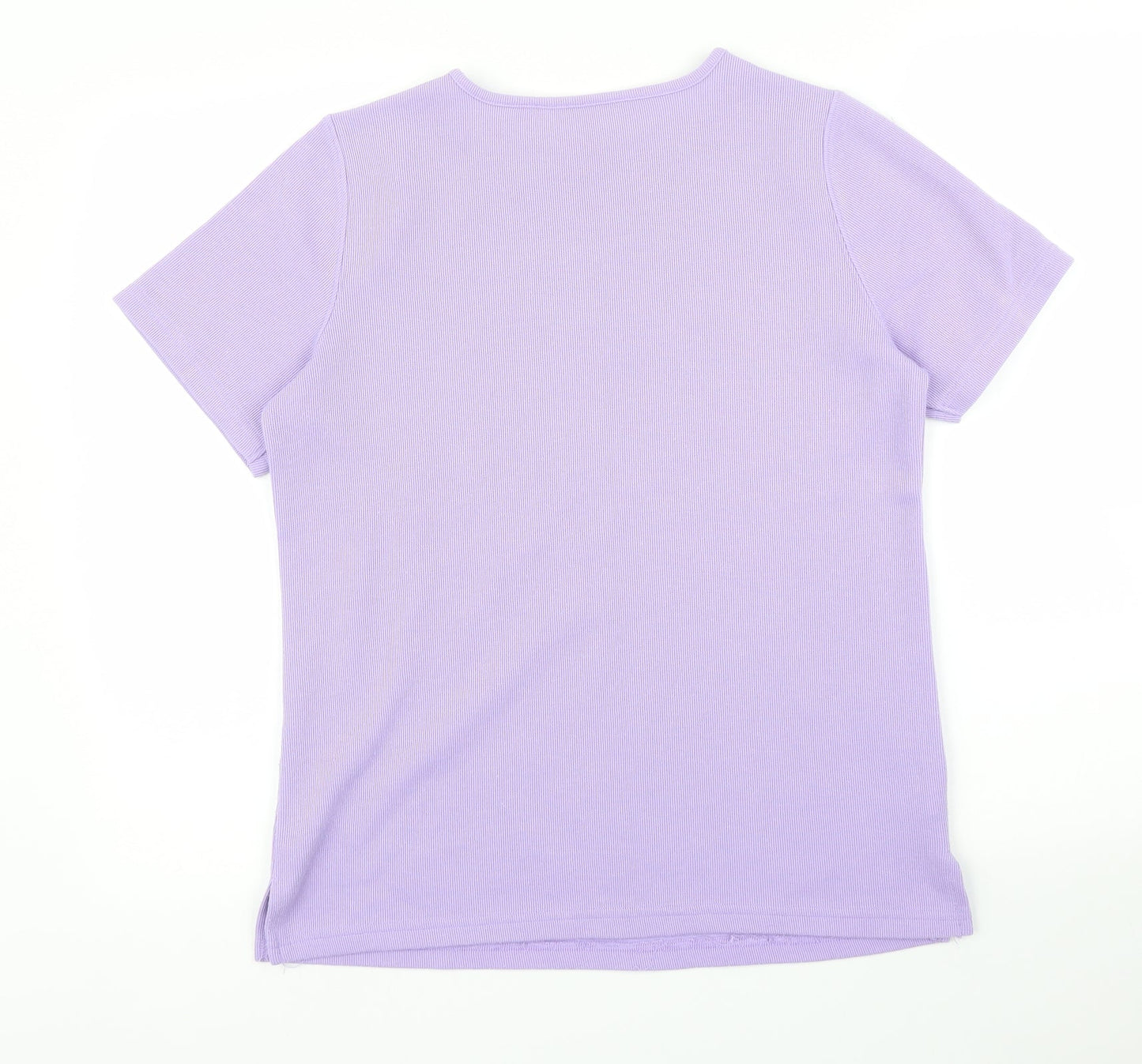 Preworn Womens Purple   Basic T-Shirt Size XS