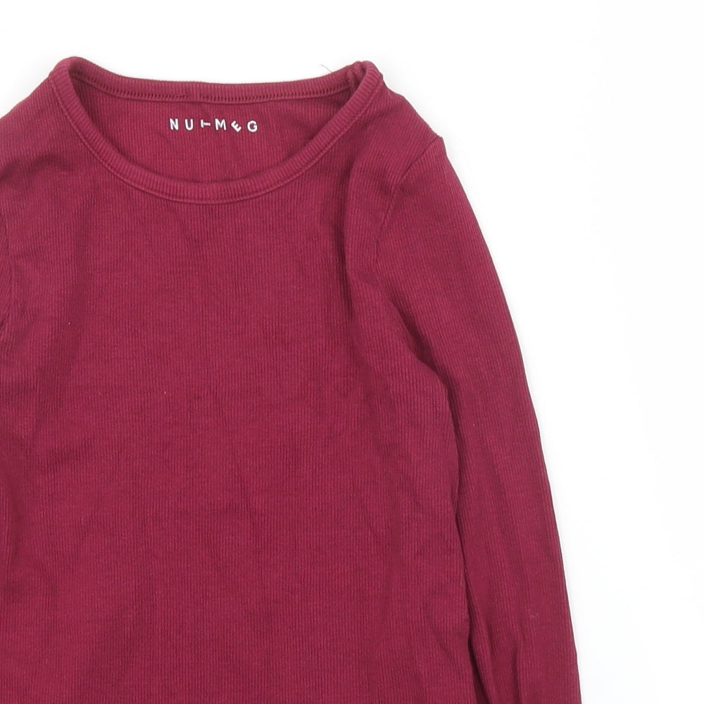 Nutmeg Girls Purple   Basic T-Shirt Size 7 Years