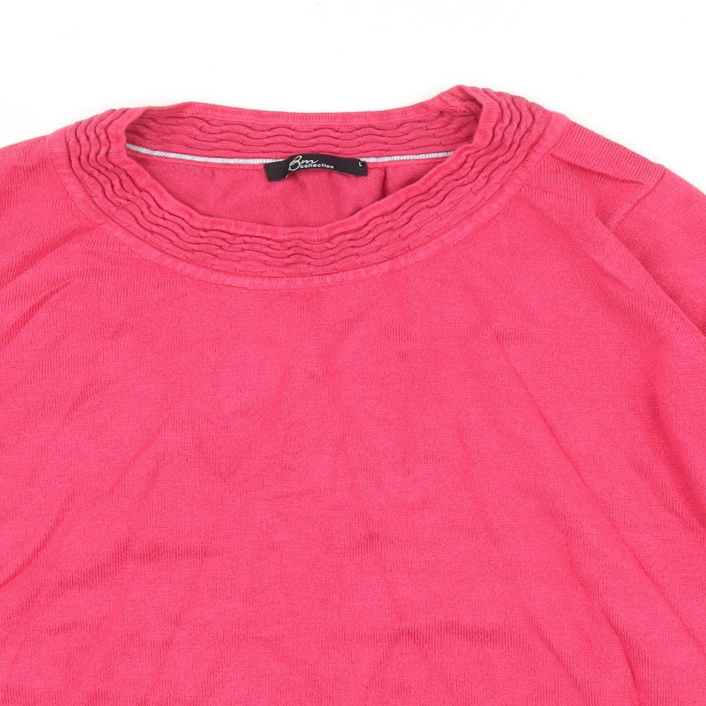 BM Womens Pink   Pullover Jumper Size L