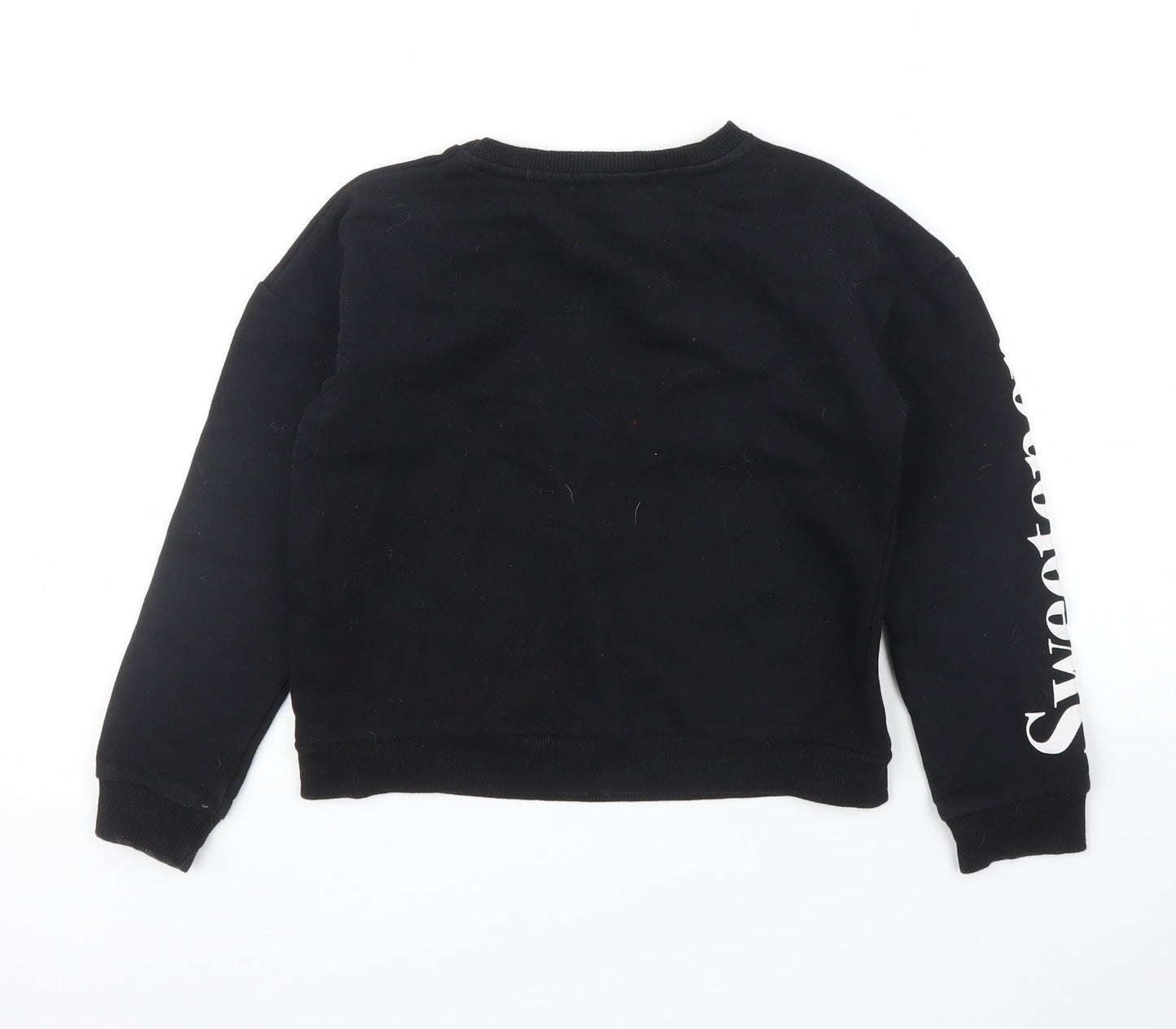 Primark Girls Black   Pullover Jumper Size 9 Years