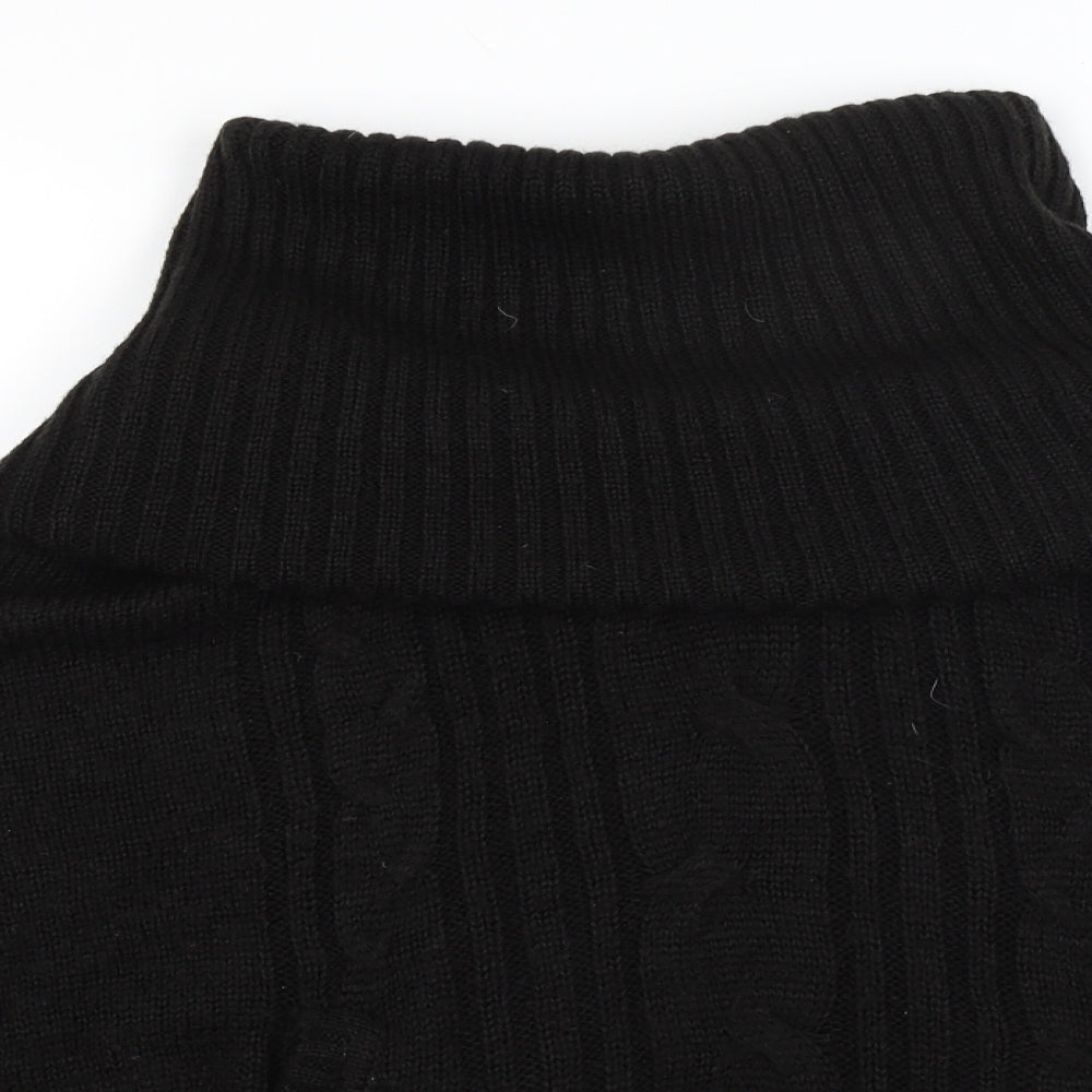 Divided Womens Black   Jacket Poncho Size S