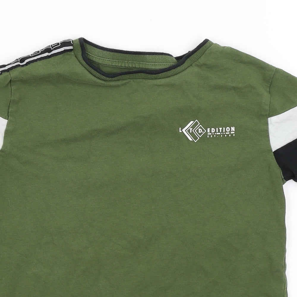 Netx Boys Green   Basic T-Shirt Size 6 Years