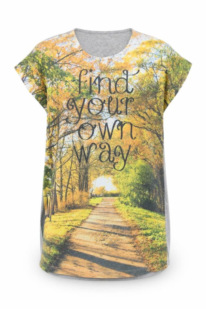 Love To Lounge Womens Grey Solid  Top Nightshirt Size S  - Find Your Own Way