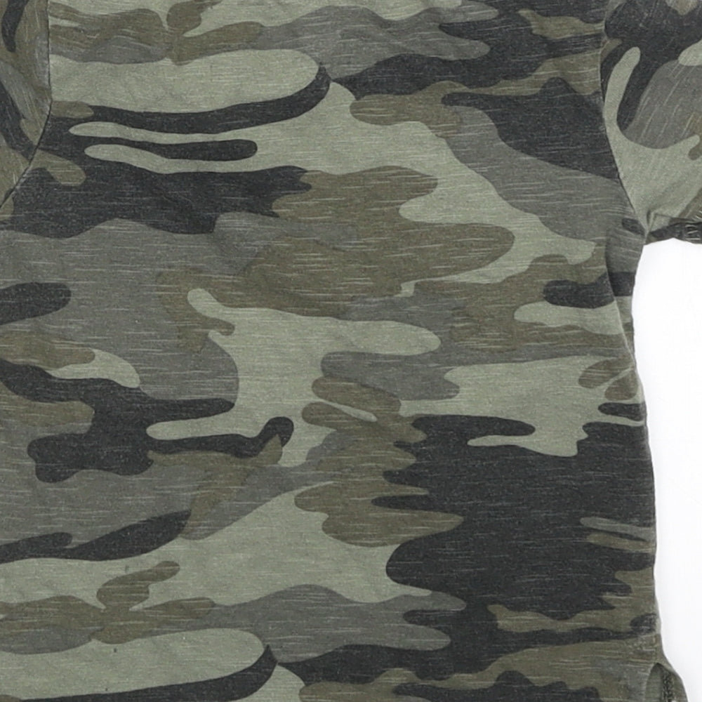 Mini Rebel Baby Green Camouflage  Basic T-Shirt Size 12-18 Months  - #Epic Cool Dude