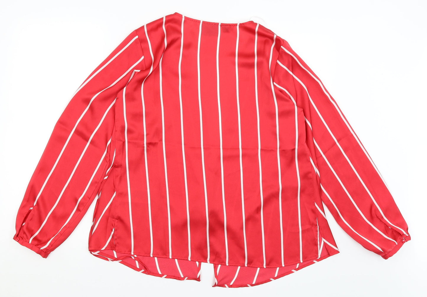 BPC Womens Red Striped  Wrap Jumper Size 12