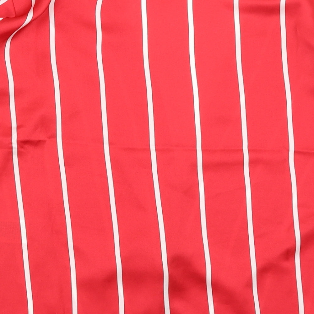 BPC Womens Red Striped  Wrap Jumper Size 12