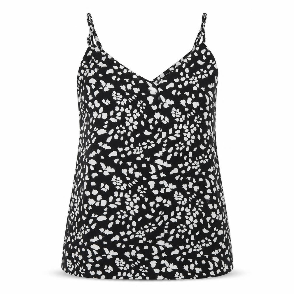 pep*co Womens Black Polka Dot  Basic Tank Size 10