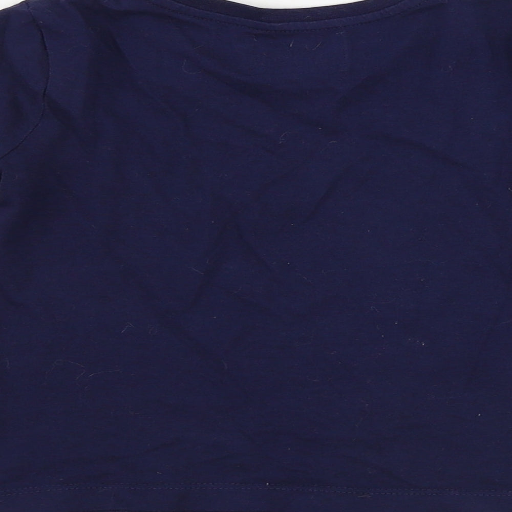 George  Girls Blue   Basic T-Shirt Size 4-5 Years