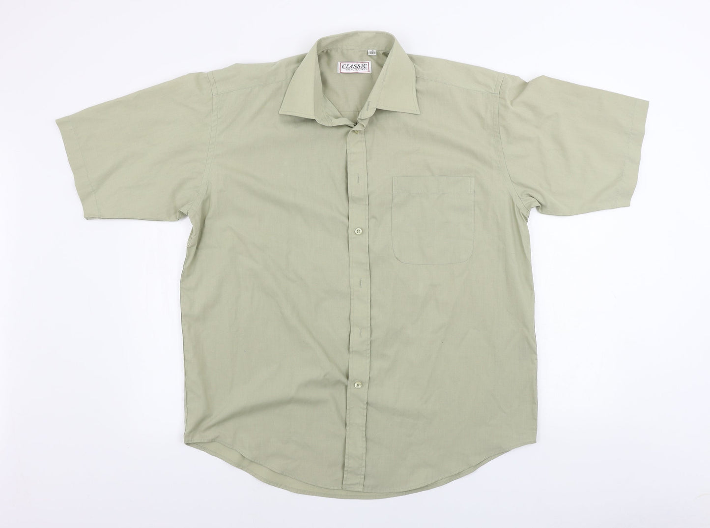 classics  Mens Green    Button-Up Size M