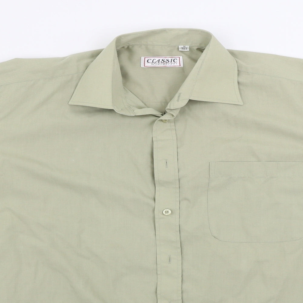 classics  Mens Green    Button-Up Size M