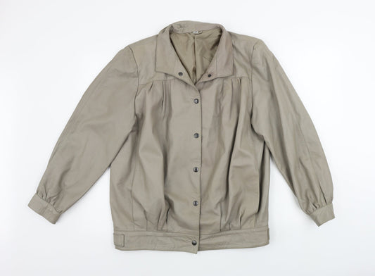 Preworn  Womens Beige   Jacket Coat Size 14