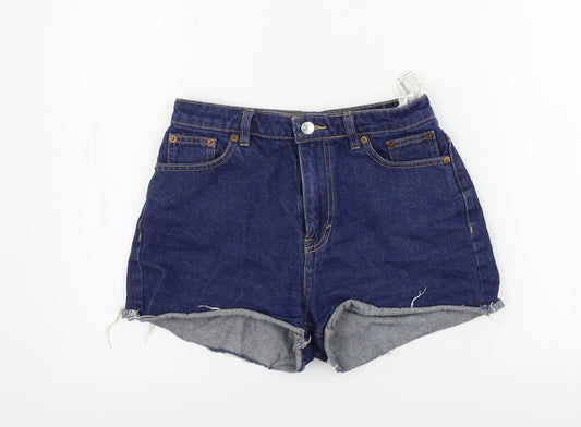 Pull&Bear Womens Blue   Cut-Off Shorts Size 8