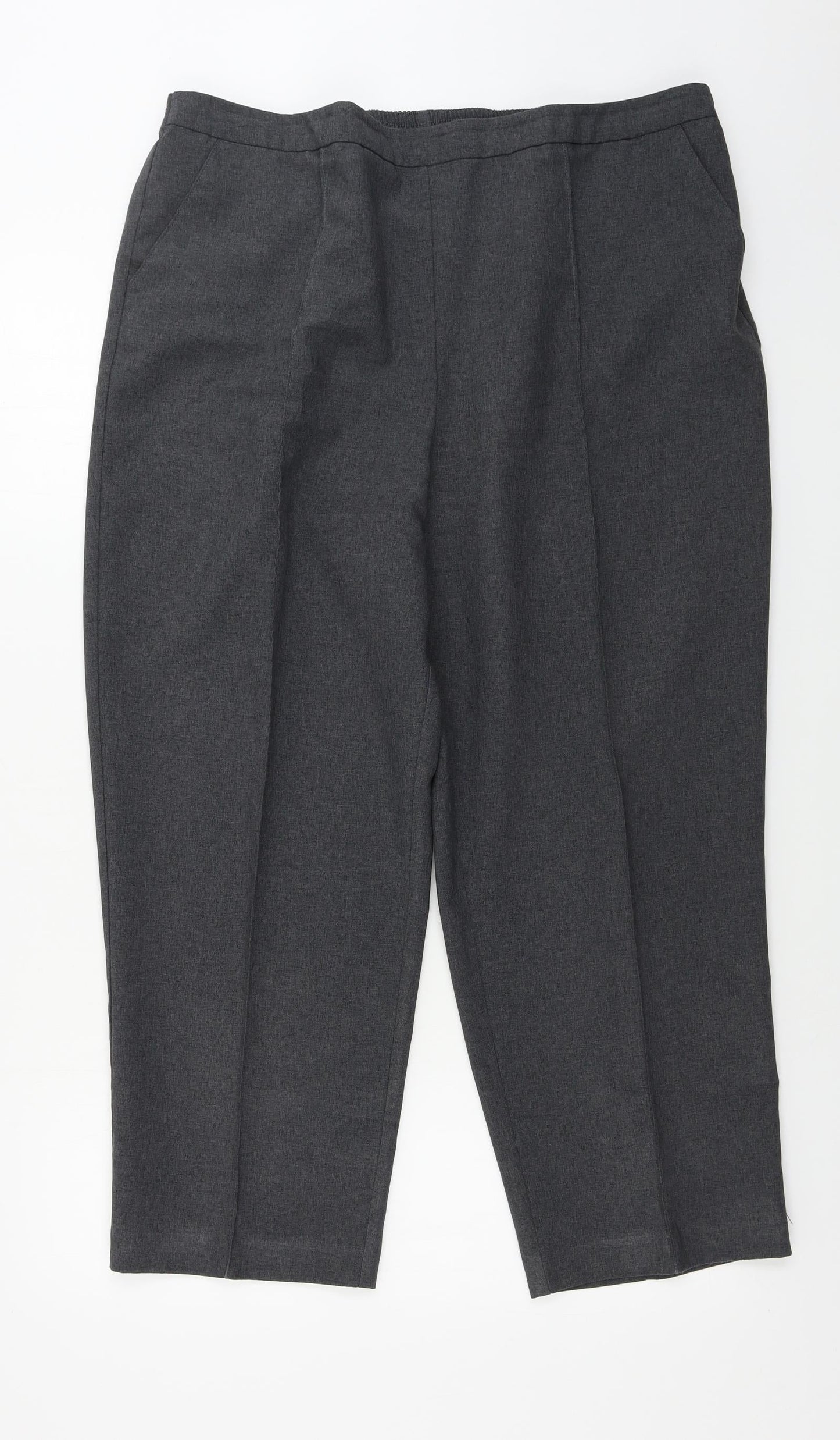 EWM Womens Grey Paisley  Trousers  Size 34 in L25 in
