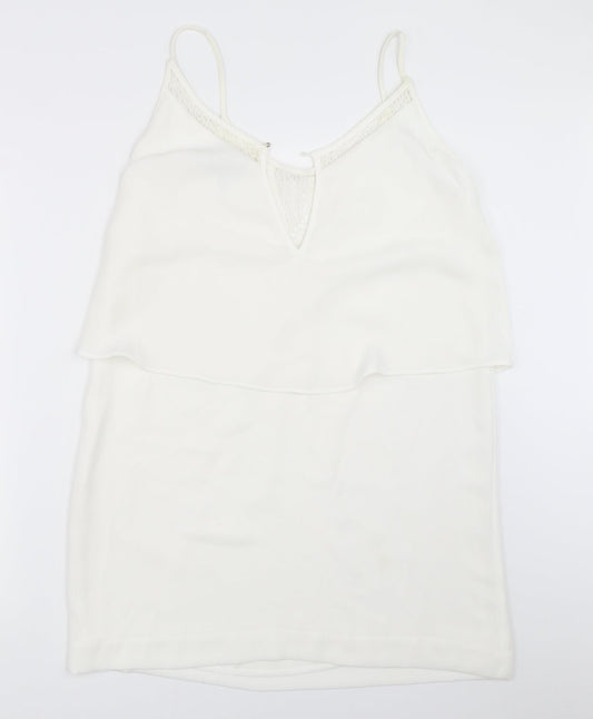 Mango Womens White   Basic Blouse Size M