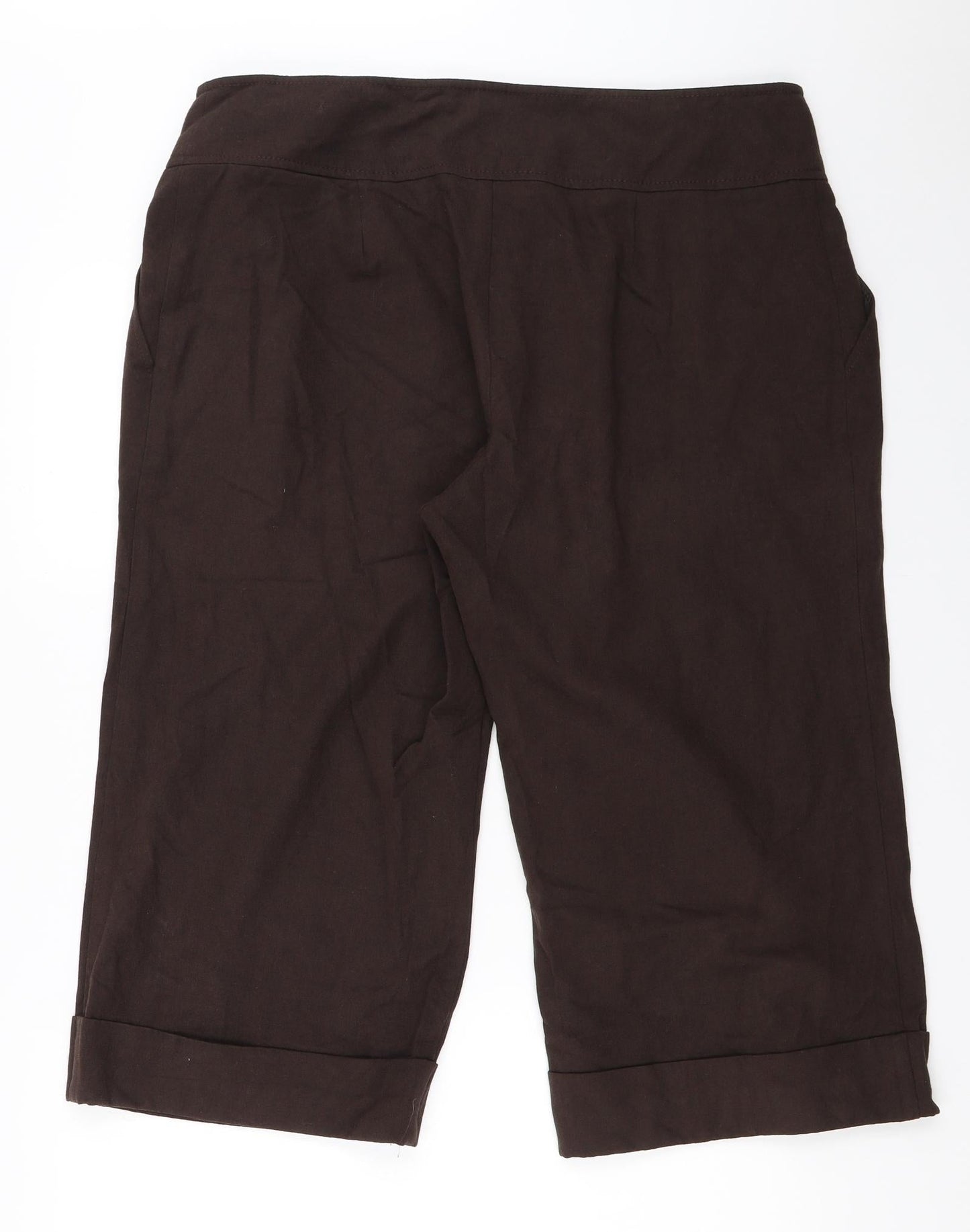 Preworn Womens Brown   Cropped Trousers Size 38 in L20 in