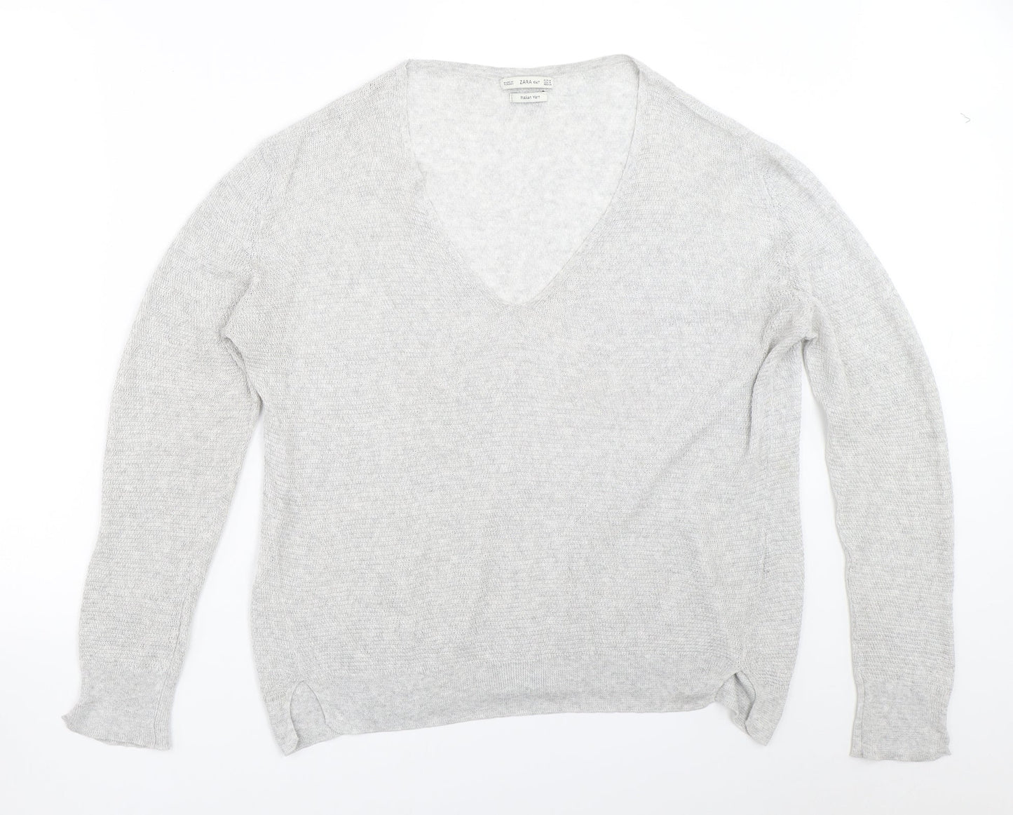 Zara Womens Grey   Pullover Jumper Size M