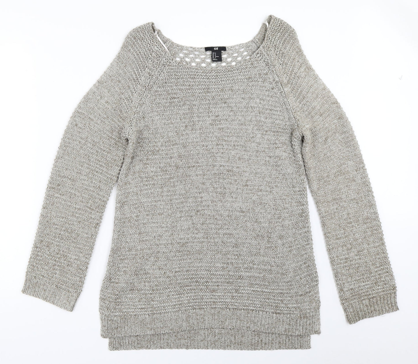 H&M Womens Grey   Pullover Jumper Size M