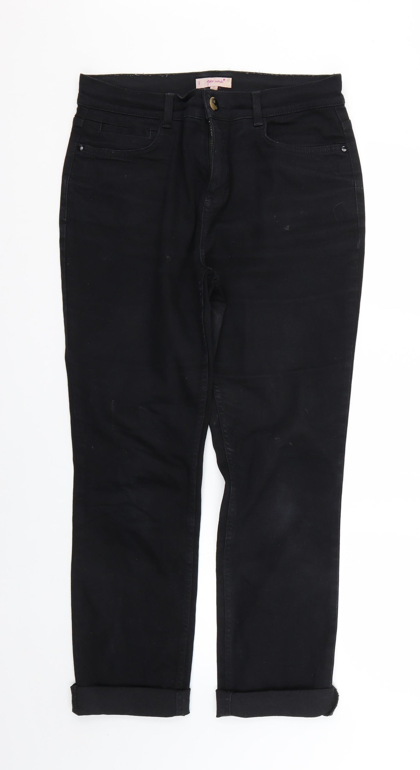 Per Una Womens Black   Skinny Jeans Size 12 L26 in