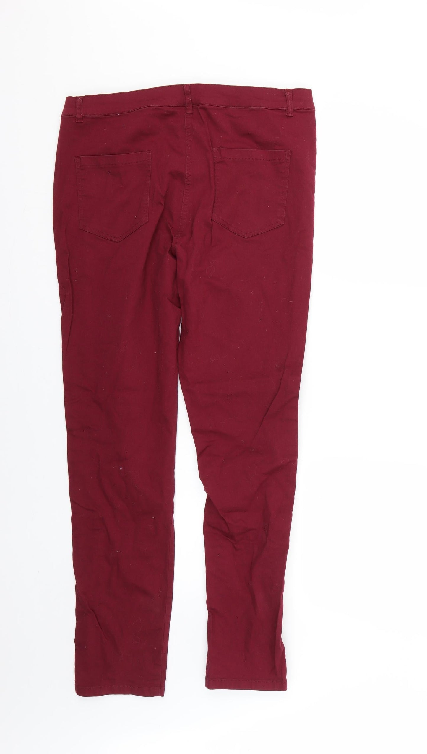 Klass Womens Red   Trousers  Size 14 L29 in