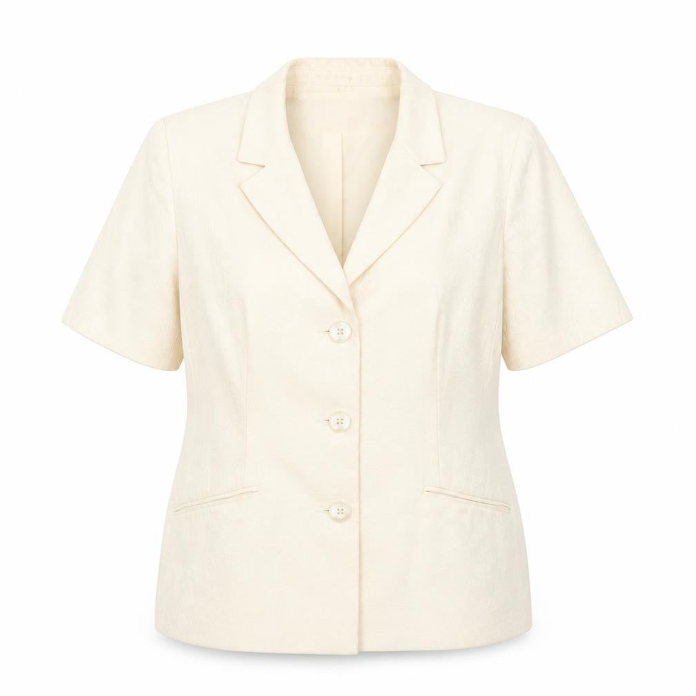 ambience Womens Yellow Geometric  Jacket Coat Size 16