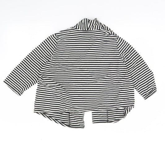 George Womens Black Striped  Jacket  Size 16