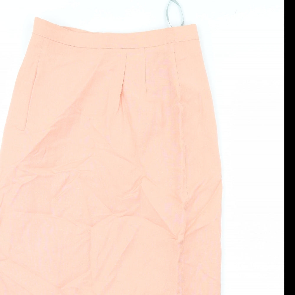 Planet Womens Orange   Straight & Pencil Skirt Size 12