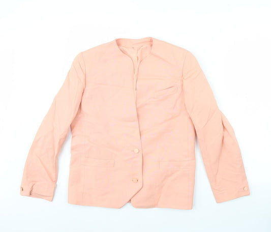Planet Womens Pink   Jacket Blazer Size 12  - Shoulder Pads